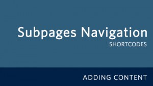 Subpages Navigation